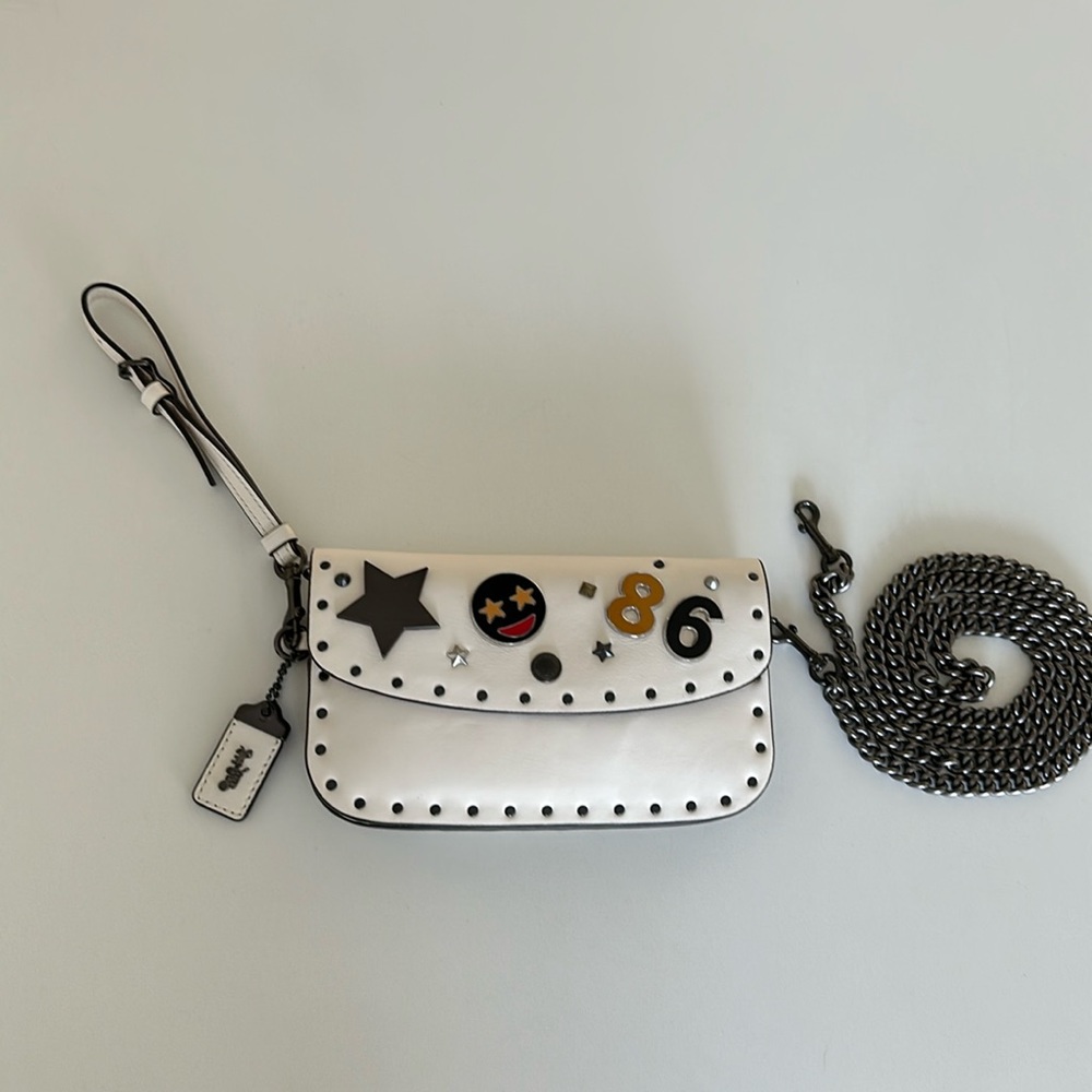 Coach wristlet with crossbody chain